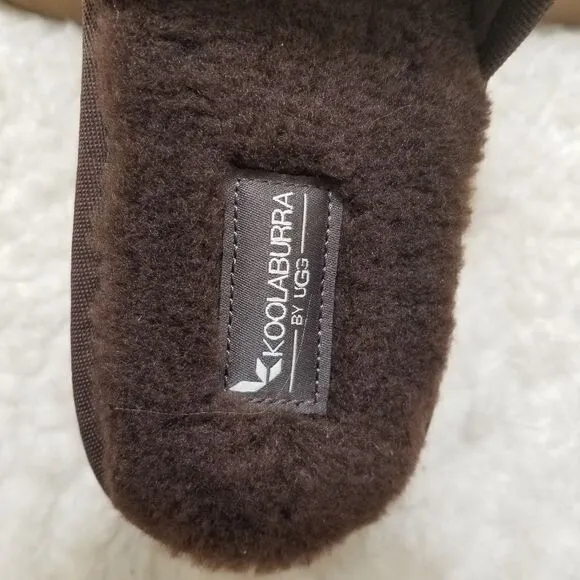 KOOLABURRA by UGG Rommie Men's Slippers in Chocolate Brown Size 11 NEW