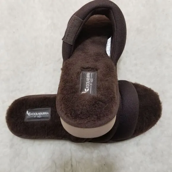 KOOLABURRA by UGG Rommie Men's Slippers in Chocolate Brown Size 11 NEW