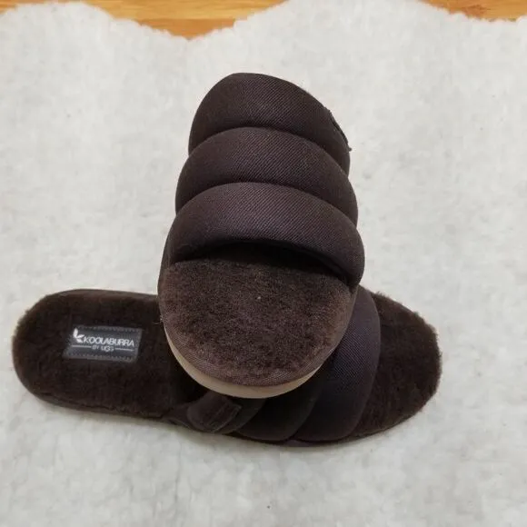 KOOLABURRA by UGG Rommie Men's Slippers in Chocolate Brown Size 11 NEW