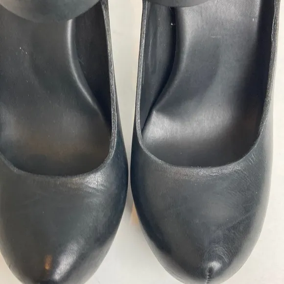 Kork-Ease Black Chunky Heel Mary Jane Shoes Size 6.5 night out elevated basic