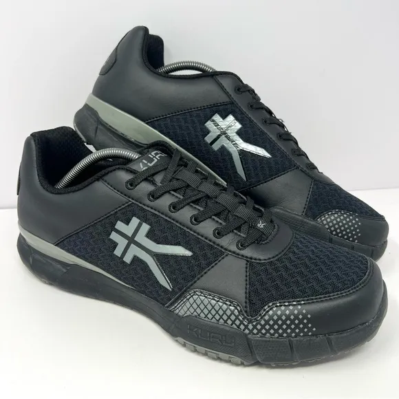 Kuru Men’s Quantum Comfort Athletic Shoes Sz 12 Black Orthopedic Sneaker GUC