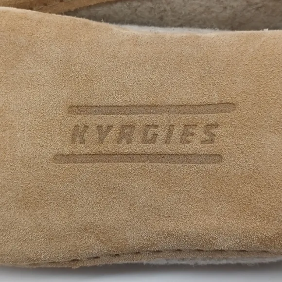 Kyrgies Wool Slides Indoor Slippers Men's Size 44 US 11-11.5 Oatmeal