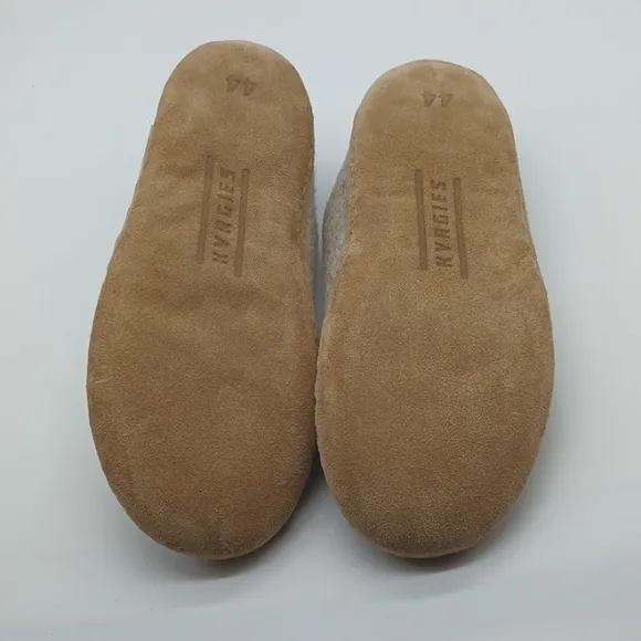 Kyrgies Wool Slides Indoor Slippers Men's Size 44 US 11-11.5 Oatmeal