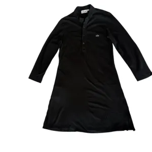 Lacoste Dress Polo Slim Fit Black SZ FR 3 US S Long Sleeve Button Up Tennis