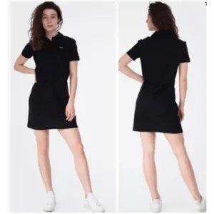 Lacoste Polo Shirt Dress Black