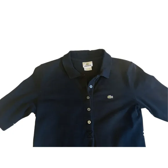 Lacoste Polo Shirt Dress Black