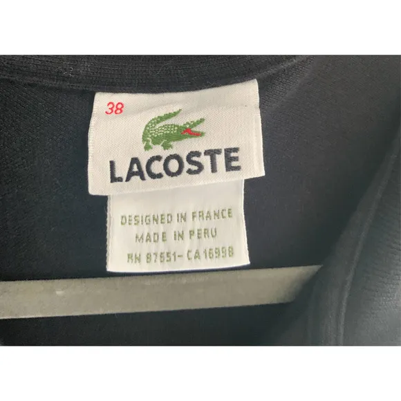 Lacoste Polo Shirt Dress Black