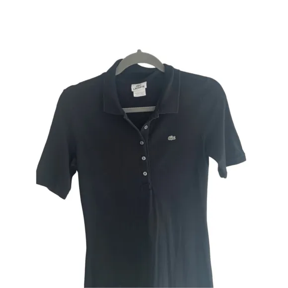Lacoste Polo Shirt Dress Black