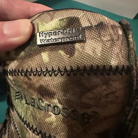 LaCrosse Silencer 6” Waterproof Hunting Boots Camo Hyper-Dri Men’s 9 541010
