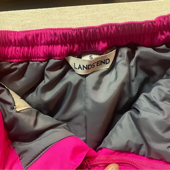 Lands End Girls Waterproof Squall Snowpants NWOT