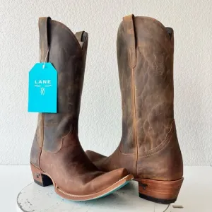 Lane EMMA JANE Womens Cowboy Boots 9.5 Brown Leather Western Cowgirl Mid Calf