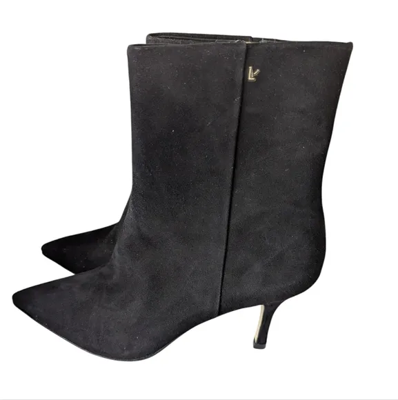 Larroudé's Mini Kate Elegant Black Ankle Boots...Size 10