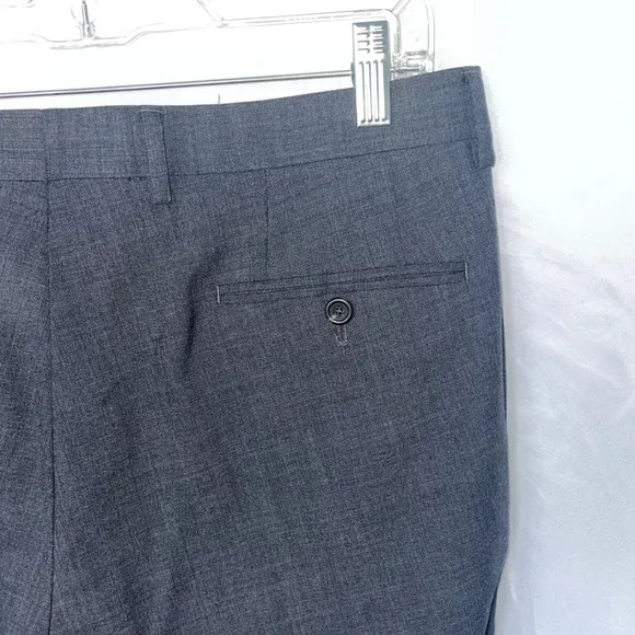 Lauren Ralph Lauren Men's  Slim Fit Gray 100% Wool Dress Pants Size 34W/30L