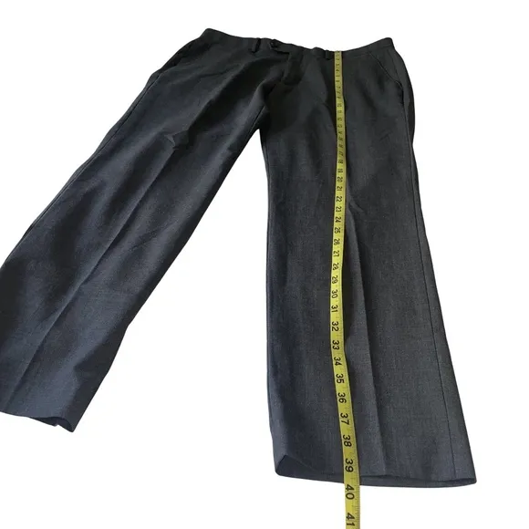Lauren Ralph Lauren Men's  Slim Fit Gray 100% Wool Dress Pants Size 34W/30L