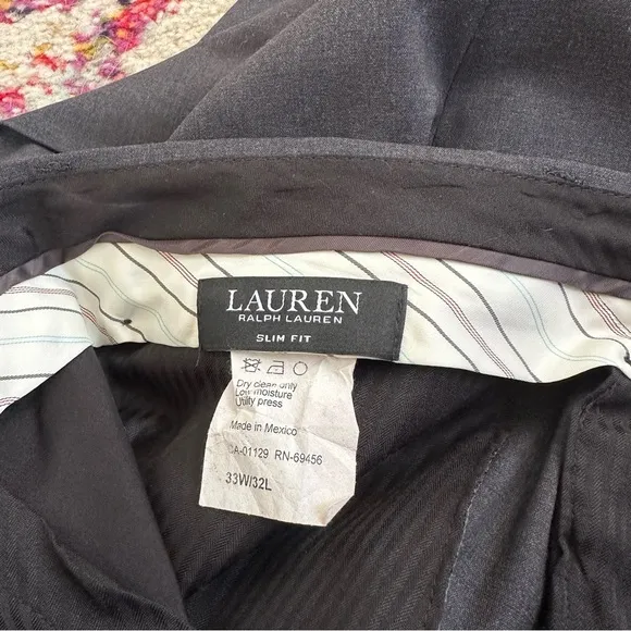 Lauren Ralph Lauren Slim Fit Dress Trousers 33x32