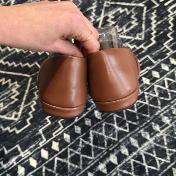 L.B. Evans Chicopee Tan Leather Slippers