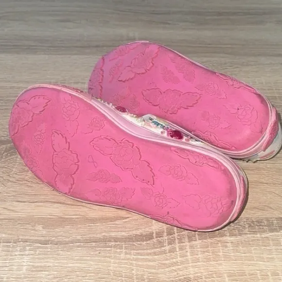 Lelli Kelly Kids Polka Dot Beaded Jeweled‎ Multicolored Mary Jane Shoes