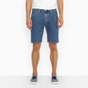 Levi’s 505 Blue Jean Shorts Regular Fit Medium Wash Denim Mens Size W38