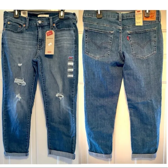 LEVI’S Boyfriend Mid-Rise Jeans NWT Sz 8/ 29