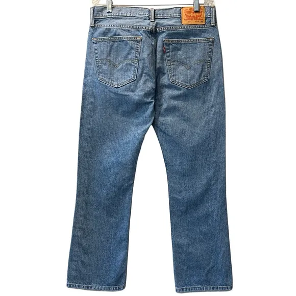 Levi’s Jeans Sexy Fit 527 Authentic Red Tab Medium Light Wash Blue Size W33 L30
