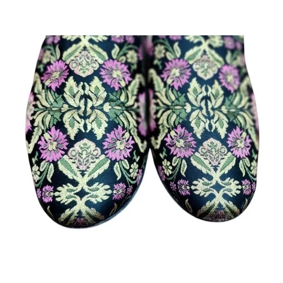 Lewit Brocade Smoking Slippers Flats Size EU 38/US 7.5