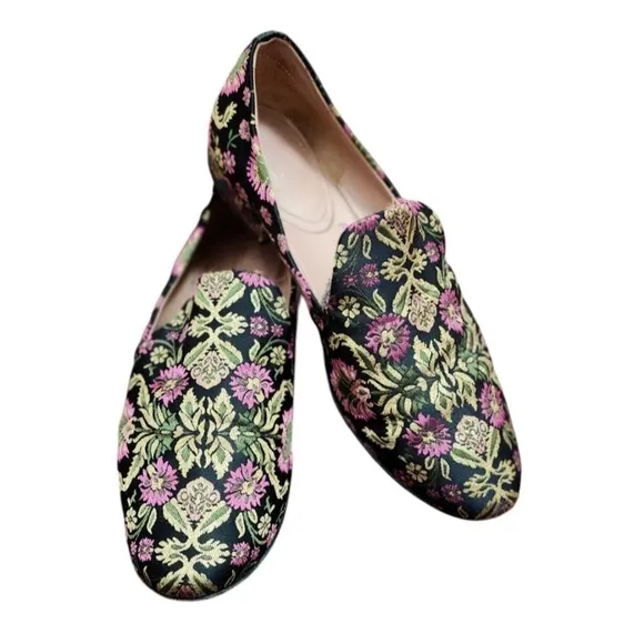 Lewit Brocade Smoking Slippers Flats Size EU 38/US 7.5