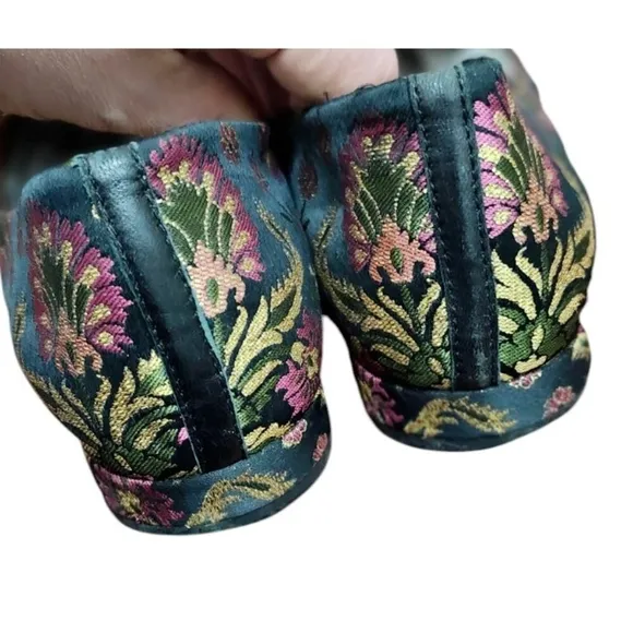 Lewit Brocade Smoking Slippers Flats Size EU 38/US 7.5