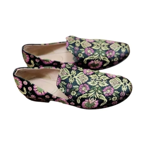 Lewit Brocade Smoking Slippers Flats Size EU 38/US 7.5