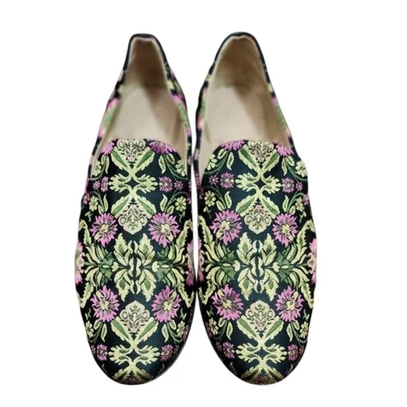 Lewit Brocade Smoking Slippers Flats Size EU 38/US 7.5