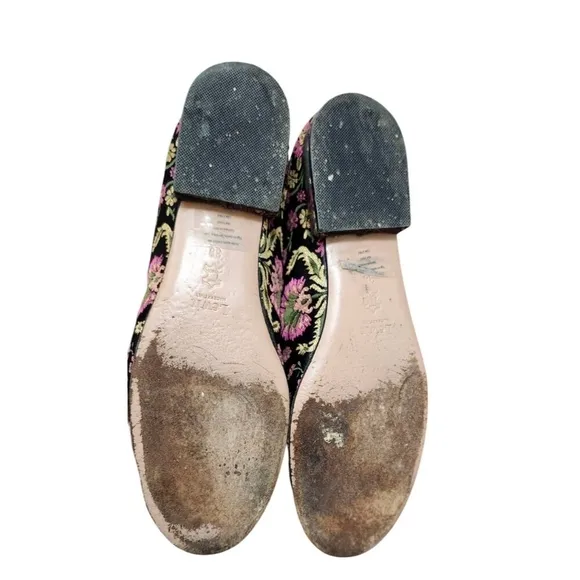 Lewit Brocade Smoking Slippers Flats Size EU 38/US 7.5