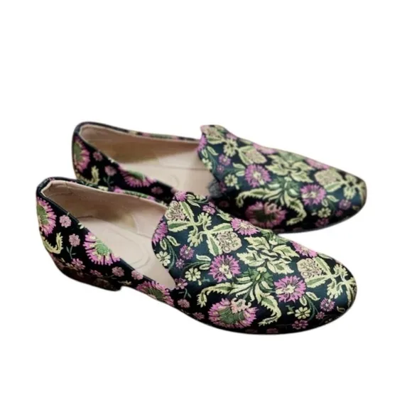Lewit Brocade Smoking Slippers Flats Size EU 38/US 7.5