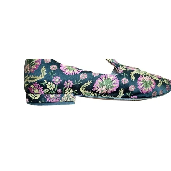 Lewit Brocade Smoking Slippers Flats Size EU 38/US 7.5