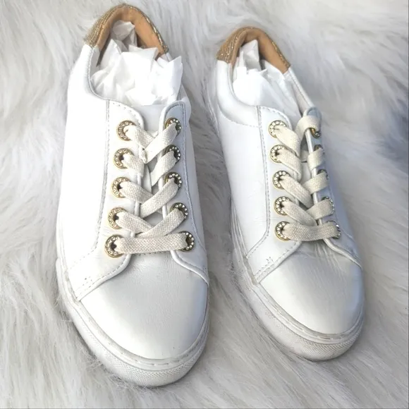 Lilly Pulitzer Lux Hallie Sneaker Shoes Resort White Size 7