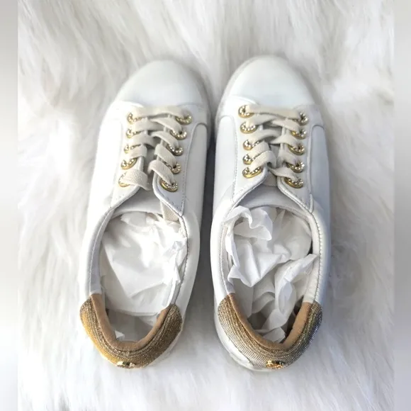 Lilly Pulitzer Lux Hallie Sneaker Shoes Resort White Size 7