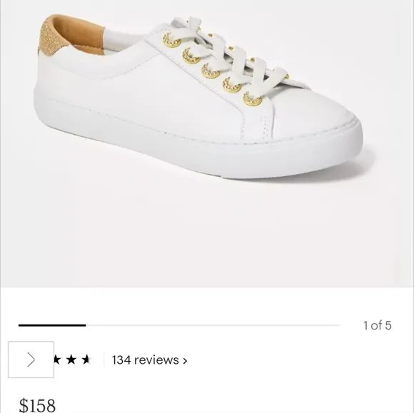 Lilly Pulitzer Lux Hallie Sneaker Shoes Resort White Size 7