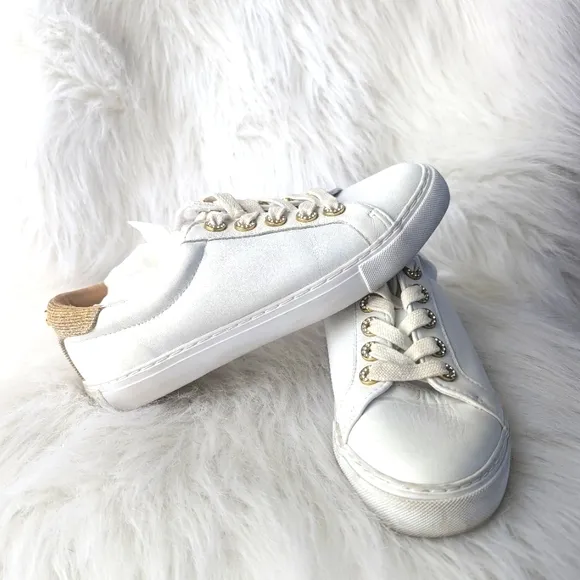 Lilly Pulitzer Lux Hallie Sneaker Shoes Resort White Size 7