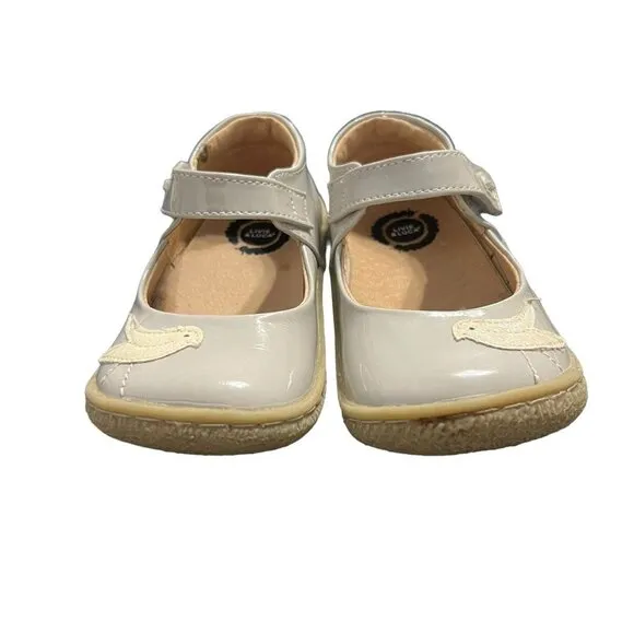 Livie &amp; Luca Sz 8 Grey Pio Pio Patent Leather Mary Jane Shoes