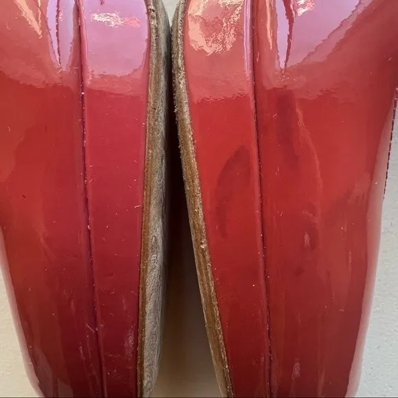 LK Bennett Rust Colored Patent Leather Classic Heels Pumps Women’s EU 38 US 7