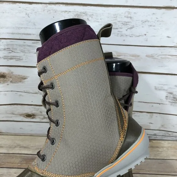 L.L. Bean Bar Harbor Mid Fleece Lined Rubber Tek 2.5 Waterproof Boots Womens 9