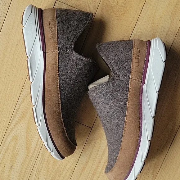 L.L.  Bean Downeast Wool Slip ons
