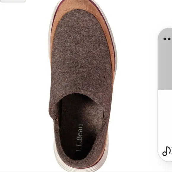 L.L.  Bean Downeast Wool Slip ons