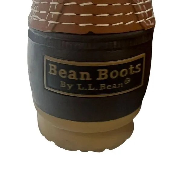 LL Bean Duck Brown Duck Rain Boots Size 6 Waterproof Leather Made in USA