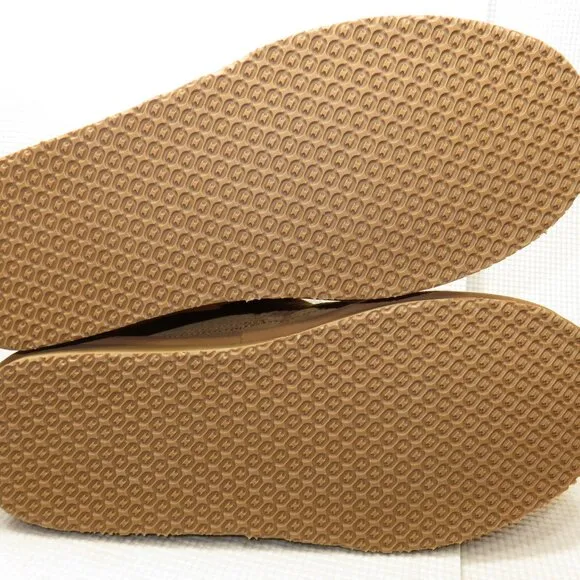 LL Bean Wicked Good Boots 3-Eye Lamb Shearling Fur Lined Suede Slippers Men's 11