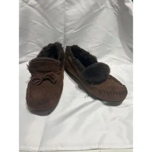 L.L. Bean Wicked Good Shearling Moccasin Slippers,‎ Size 13 Medium