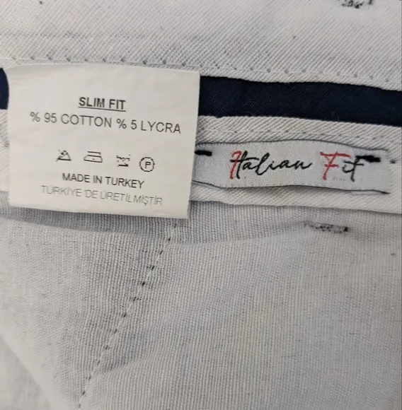 Lorenzo Franco Slim Fit Pants Italian Fit PFL74‎ Black Size 40