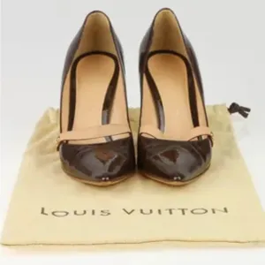 Louis Vuitton patent leather Brown and Tan pointed Women's Shoes 8.5