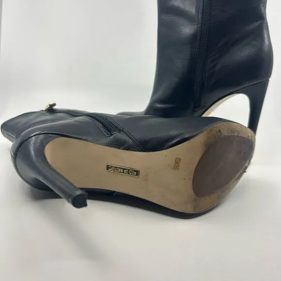Louise Et Cie Valmorel Leather High Heel Bootie Mid Calf Boot WMN US6.5 Stiletto