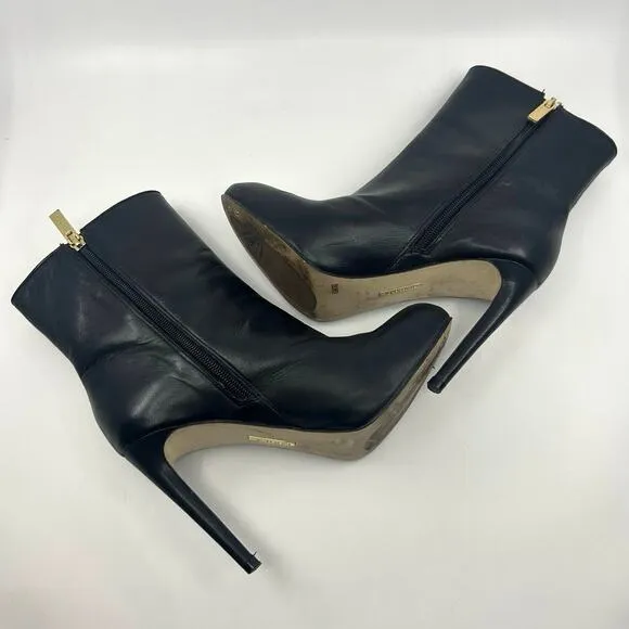 Louise Et Cie Valmorel Leather High Heel Bootie Mid Calf Boot WMN US6.5 Stiletto