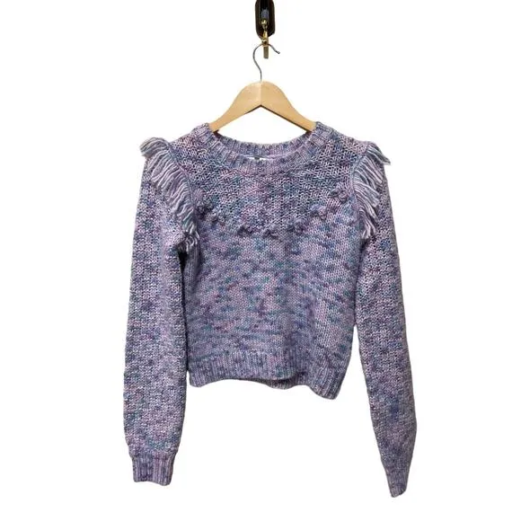 LOVESHACKFANCY Koru Fringe Sweater Size Small NWOT
