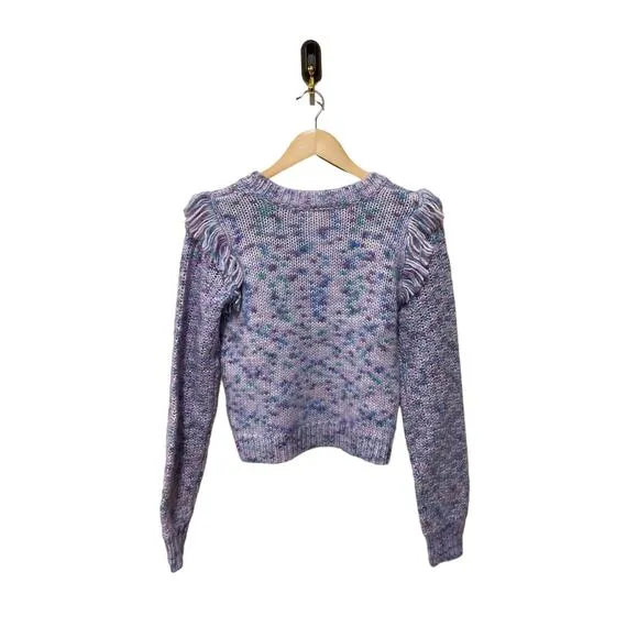 LOVESHACKFANCY Koru Fringe Sweater Size Small NWOT